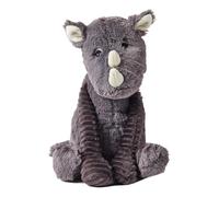 Déglingos Peluche Ptipotos Grobisou le rhinocéros Toute douce 25 cm Gris - Idéal cadeau naissance