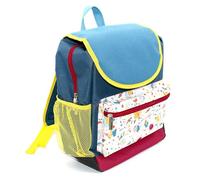 LES DÉGLINGOS Rolltop Hibou, Sac à Dos à Rabat Mixte Enfant, Bleu, 29/16/39 cm