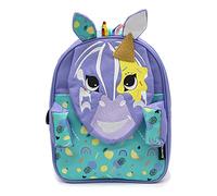 LES DEGLINGOS - Sac à dos enfant original 32CM Jelekos le Lion - Idéal pour l'école ou les balades - Dès 18 mois - Gris