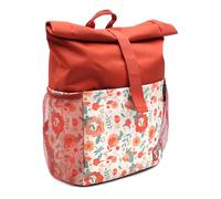 Déglingos Sac à dos Rolltop ajustable Melimelos la biche Terracotta, poche zippée, 3 ans+