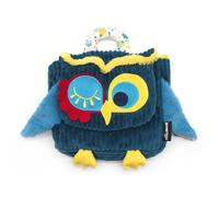 Les Déglingos - Sac à Dos velours - Astros le hibou - Ultra Doux - Peluhe - Sac crèhe ou nounou -Convient dès 18 mois - Cadeau bébé - Vert