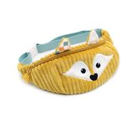 Les DÉGLINGOS Sac Banane Enfant Cyranos Le Renard en Velours Côtelé, 21x9 cm, Moutarde, Dès 3 Ans