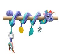 LES DÉGLINGOS - Spirale d’activités Kiprokos Le zèbre- Jouet d’éveil pour bébé avec activités sonores et tactiles - 1 pièce - Violet - 40cm déployé