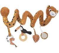 Les Deglingos-Spirale D¿Activités Speculos Le Tigre-Jouet D¿Éveil Pour Bébé Avec Activités Sonores Et Tactiles-1 Pièce-Ocre-40cm Déployé