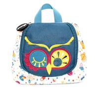 Les DEGLINGOS - Trousse de Toilette Astros Le Hibou - Bébé et Enfant - Rangements astucieux - 23cm - Violet