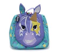 Les DEGLINGOS - Trousse de Toilette Kiprokos Le zèbre - Bébé et Enfant - Rangements astucieux - 23cm - Violet