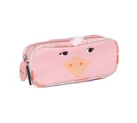 LES DÉGLINGOS Trousse Scolaire Double • Pomelos l'Autruche | École Maternelle à CP | Garçon et Fille | Trousse Animale Amusante | Dès 3 Ans | Polyester Recyclé