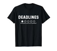 Les délais ne recommanderaient Pas Un Bureau Sarcastique Amusant T-Shirt Graphique avec Valeur, Homme, Noir, L
