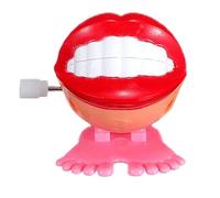 Les dents de bavardage terminent le jouet - dents de marche mécaniques avec petits pieds, cadeau de bâillonnement animé vintage | Nouveauté de blague pratique drôle, pour les fêtes pour filles