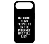 Les dernières Nouvelles Que Les Gens Vont sur Internet et racontent des mensonges Witty Coque pour iPhone Air