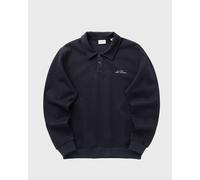 Les Deux Ben Polo Piqué Sweatshirt men Half-Zips blue taille: M