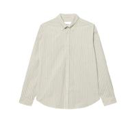 Les Deux - Chemise Kent à Rayures en Popeline - Homme - Chemises - Beige - Taille: S