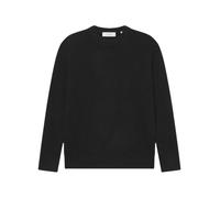 Les Deux, Homme, Pulls, Noir, Taille: M Eddie Wool Rib Crewneck Knit