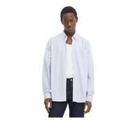 Les Deux - Kent Stripe Peached Poplin Shirt - Homme - Chemises - Bleu - Taille: S