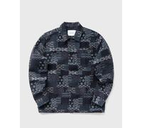 Les Deux Layton Contrast Jacquard Overshirt men Overshirts blue taille: M