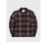 Les Deux Loan Check Twill Overshirt men Longsleeves|Overshirts brown taille: M