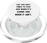 Les Deux Meilleurs Moments pour pêcher sont Quand il pleut et Quand il pleut PopSockets PopGrip pour MagSafe