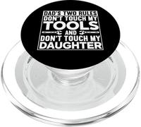 Les Deux règles de Papa : ne touchez Pas Mes Outils et ma Fille PopSockets PopGrip pour MagSafe
