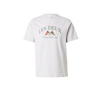 Les Deux T-Shirt 'Ivy League' beige chiné / vert, Taille S