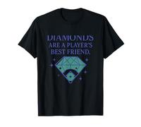 Les Diamants sont Les Meilleurs Amis des Joueurs de Baseball T-Shirt