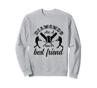 Les Diamants sont l'humour du Meilleur ami de Softball d'une Sweatshirt