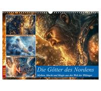 Les dieux du Nord, Version française (Calendrier mural 2026 DIN A3 portrait), Calendrier CALVENDO mensuel