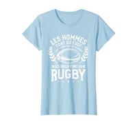 Les Dieux Font du Rugby Rugbyman T-Shirt, Femme, Bleu Céleste, XS