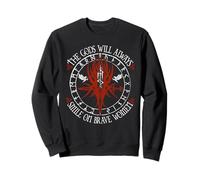 Les Dieux sourient sur Les Femmes courageuses Motif Runes Sweatshirt
