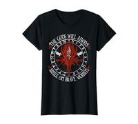 Les Dieux sourient sur Les Femmes courageuses Motif Runes T-Shirt