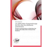 Les difficultés d apprentissage du fle chez les étudiants palestiniens - ATMEH-ITMA-M - P.academiques Francophones - broché - Essai