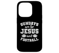 Les dimanches sont pour Jésus et Football USA Coque pour iPhone 14 Pro