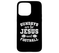 Les dimanches sont pour Jésus et Football USA Coque pour iPhone 15 Pro Max