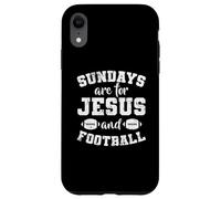 Les dimanches sont pour Jésus et Football USA Coque pour iPhone XR