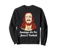 Les dimanches sont pour Jésus et Le Football Sweatshirt
