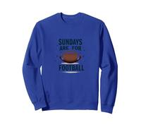 Les dimanches sont pour Le Football Sweatshirt, Unisexe pour Adultes, Bleu Royal, L