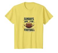 Les dimanches sont pour Le Football T-Shirt, Enfant, Citron, 4 Ans