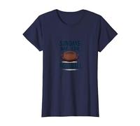Les dimanches sont pour Le Football T-Shirt, Femme, Bleu Marine, 3XL