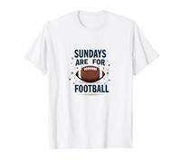 Les dimanches sont pour Le Football T-Shirt, Homme, Blanc, S