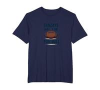 Les dimanches sont pour Le Football T-Shirt, Homme Grandes Tailles, Bleu Marine, 6X Tall