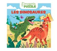 Camille Moreau – Les dinosaures – 5 puzzles de 20 pièces, illustré par Yi-Hsuan Wu – Fleurus
