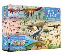 Les dinosaures dans le temps - Coffret Livre et puzzle