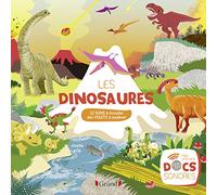 Les dinosaures - Documentaire avec 12 puces sonores et des volets - À partir de 3 ans
