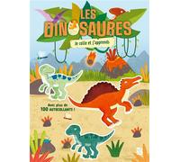 Les dinosaures - Je colle et j'apprends - Collectif - Le Ballon Eds - broché - Document jeunesse