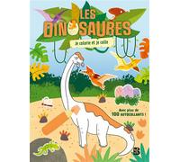 Les dinosaures - Je colorie et je colle - Collectif - Le Ballon Eds - broché - Document jeunesse