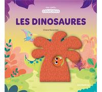 Les dinosaures - Mes petits coucous Livre à flaps en feutrine - dès 18 mois - Chiara Nocentini - Merci Les Livres - cartonné - Album jeunesse