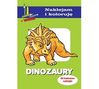 Les dinosaures. Moi autocollant et peinture
