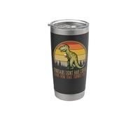 Les dinosaures n'avaient pas de café, c'est drôle Gobelet isotherme en acier inoxydable double paroi
