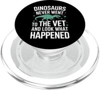 Les Dinosaures ne sont jamais allés chez Le vétérinaire et Regardez ce Qui s'est passé PopSockets PopGrip pour MagSafe