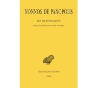 Les Dionysiaques. Tome XIX : Index général des noms propres - Nonnos De Panopolis - Belles Lettres - broché - Poésie