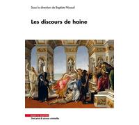 Les discours de haine - Baptiste Nicaud - Mare & Martin - broché - Etude